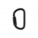 PETZL Vulcan Triact-Lock Karabiner schwarz aus Stahl,