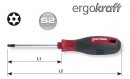 Kraftwerk ergokraft Schraubendr. TX (Bohrung) versch....