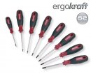 Kraftwerk ergokraft Schraubendrehersatz TX (Bohrung) 8-t.