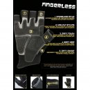 DirtyRigger, Fingerless, Kuppenfrei, schwarz