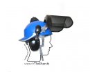 Forstschutzhelm BASEBALL Forsthelm - Set blau