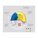 Voss Schutzhelm Visor Light mit integriertem Visier Blau