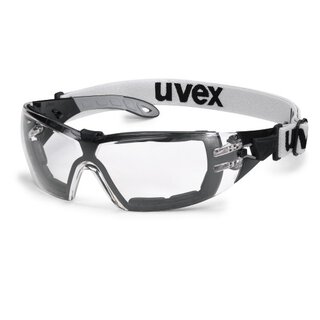 Uvex Schutzbrille pheos s guard Bgelbrille 9192680 schwarz grau (schmale Version)