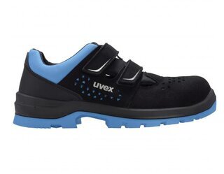 Uvex 2 xenova Sandale - Sicherheitsschuh S1 95539 schwarz/blau Gr.49 W12