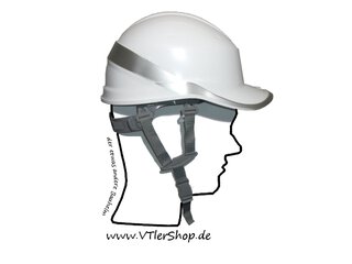 Venitex Baseball Helm mit Kinnriemen Wei