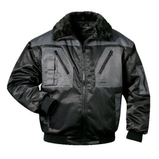 Norway Askim Pilot-Jacke, Schwarz/Grau, Ärmel abnehmbar