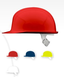 Voss Inap-PCG Hitzeschutz-Helm glasfaserverst. Polycarbonat Rot ohne Metallisierung