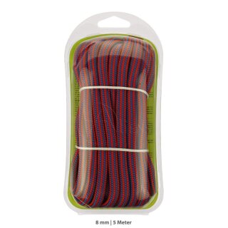 TENDON - Reepschnur im Blister 8,0 mm - 5 m mehrfarbig
