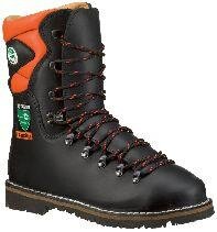 Feldtmann EIBE Forst-Schnürstiefel Rindvollleder schwarz/orange Gr. 47