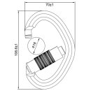 ALIENS - Alukarabiner TRIANGEL trilock - in verschiedenen Farben