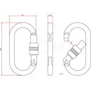 Aliens Stahlkarabiner Total Oval Screw Karabinerfarbe...