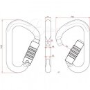 ALIENS Stahl Karabinerhaken HMS - in diversen Version