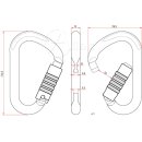 Aliens Stahlkarabiner HMS Trilock Karabinerfarbe...