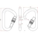 ALIENS Stahl Karabinerhaken HMS - SCREW in verschiedenen Version