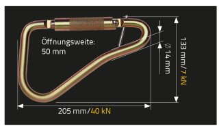 MAS Absturzsicherung Bergsteigerhaken BS 50