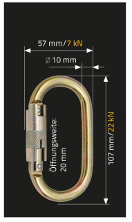 MAS Absturzsicherung Bergsteigerhaken BS 40 TR
