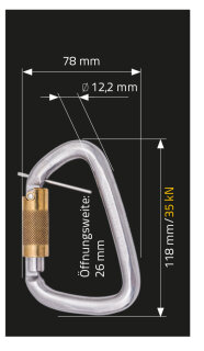 MAS Absturzsicherung Bergsteigerhaken BS 27