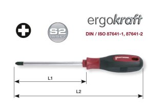 Kraftwerk Werkzeug Kraftwerk ergokraft Schraubendreher Phillips versch. Größen