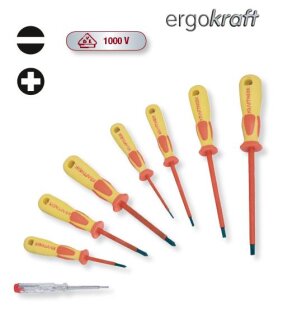 Kraftwerk Werkzeug Kraftwerk ergokraft Elektriker-Schraubendrehersatz 8-t.