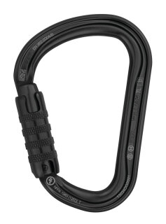 Petzl WILLIAM Triact-Lock Karabiner schwarz