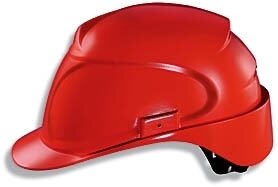 Uvex airwing B Schutzhelm rot - Bauhelm mit 3 Ventilationsöff.