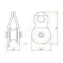 Aliens Umlenkrolle Standard Pulley 30kN verschiedene Farben