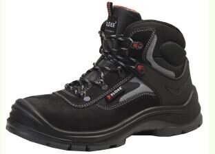 ELDEE SONDRIO S3 Schnürstiefel, schwarz, Nubuk-Leder