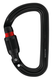 Petzl SmD Screw Lock Karabiner in schwarz