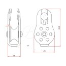 Aliens Umlenkrolle Fixed Std. Pulley 24kN Farben Blau
