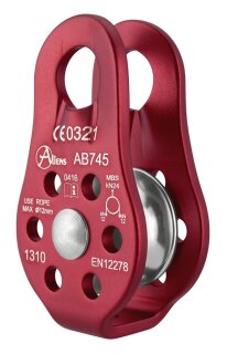 Aliens Umlenkrolle Fixed Std. Pulley 24kN Farben Rot