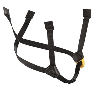 Petzl DUAL-Kinnband in Gelb, Schwarz extra lang