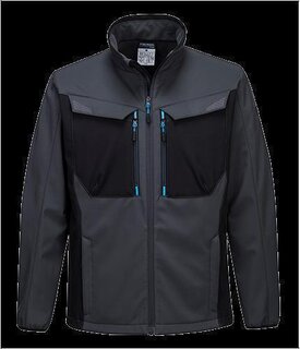 Portwest WX3 Softshell-Jacke in der Farbe Persischblau und der Gre 3XL