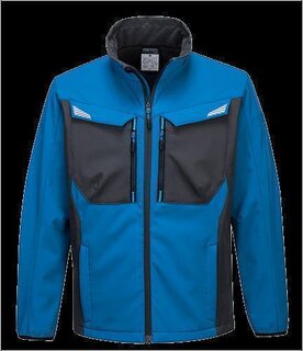 Portwest WX3 Softshell-Jacke in der Farbe Persischblau und der Gre 3XL