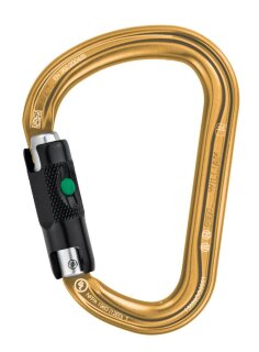 Petzl William Karabiner in vers. Ausführungen gold Ball Lock