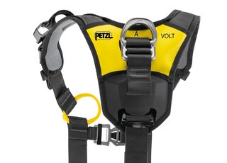 Petzl VOLT WIND schwarz/gelb internationale Ausführung Größe 0 (Taillenumfang 65-80, Beinschlaufen 44-59, Körpergröße 160-180 cm)