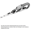 Petzl GRILLON HOOK internationale Ausführung weiß-gelb Länge 4 m