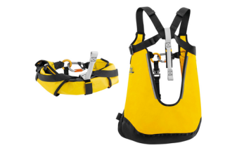 Petzl Thales Rettungsweste und Rettungsdreieck mit Schulterträgern