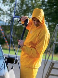 ELDEE RAINplus Regenjacke aus ELDEE-Flex, gelb, wind- u. wasserdicht, atmungsaktiv Gr. M