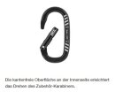 Petzl MINO mit Zubehör - Karabiner zur Zubehör Befestigung - keine PSA