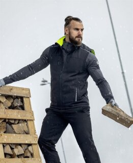 Ardon Softshellweste VISION schwarz-gelb verschiedene Größen