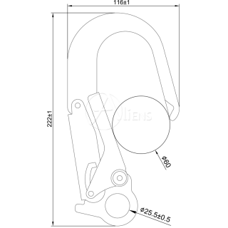 Aliens Sicherheitshaken M Snap Hook