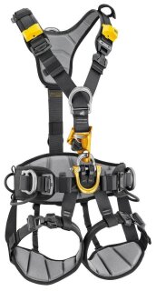 Petzl ASTRO Gurt internationale Ausführung Schwarz/Gelb Größe 1