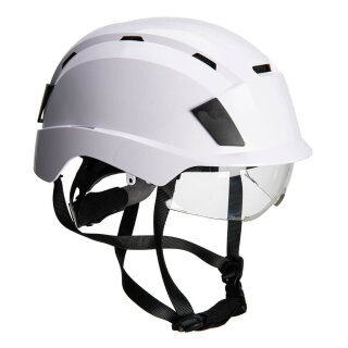 Portwest PS80 Schutzhelm mit integriertem Visier EN397, EN12492, EN166 1S
