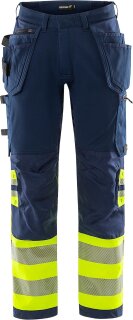 Fristads High Vis Green Handwerker Stretchhose Kl. 1 2643 GSTP in 3 Farben & 28 Größen