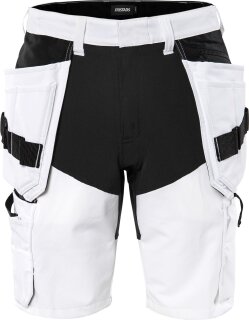 Fristads Handwerker-Stretch-Shorts 2762 LWS Weiß/Schwarz Größe C42