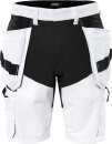 Fristads Handwerker-Stretch-Shorts 2762 LWS Weiß/Schwarz Größe C42