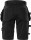 Fristads Handwerker Shorts 2532 GCYD Schwarz 10 Größen