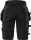 Fristads Damen Handwerker Shorts 2527 GCYD Schwarz 9 Größen