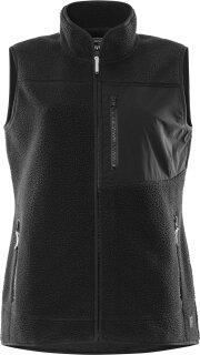 Fristads Argon Mikroflor Fleece-Weste Damen Schwarz 6 Größen