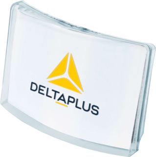 DeltaPlus BADGE-U Abnehmbarer Namensschildhalter zur Identifizierung des Benutzers Farblos Einzelgrösse